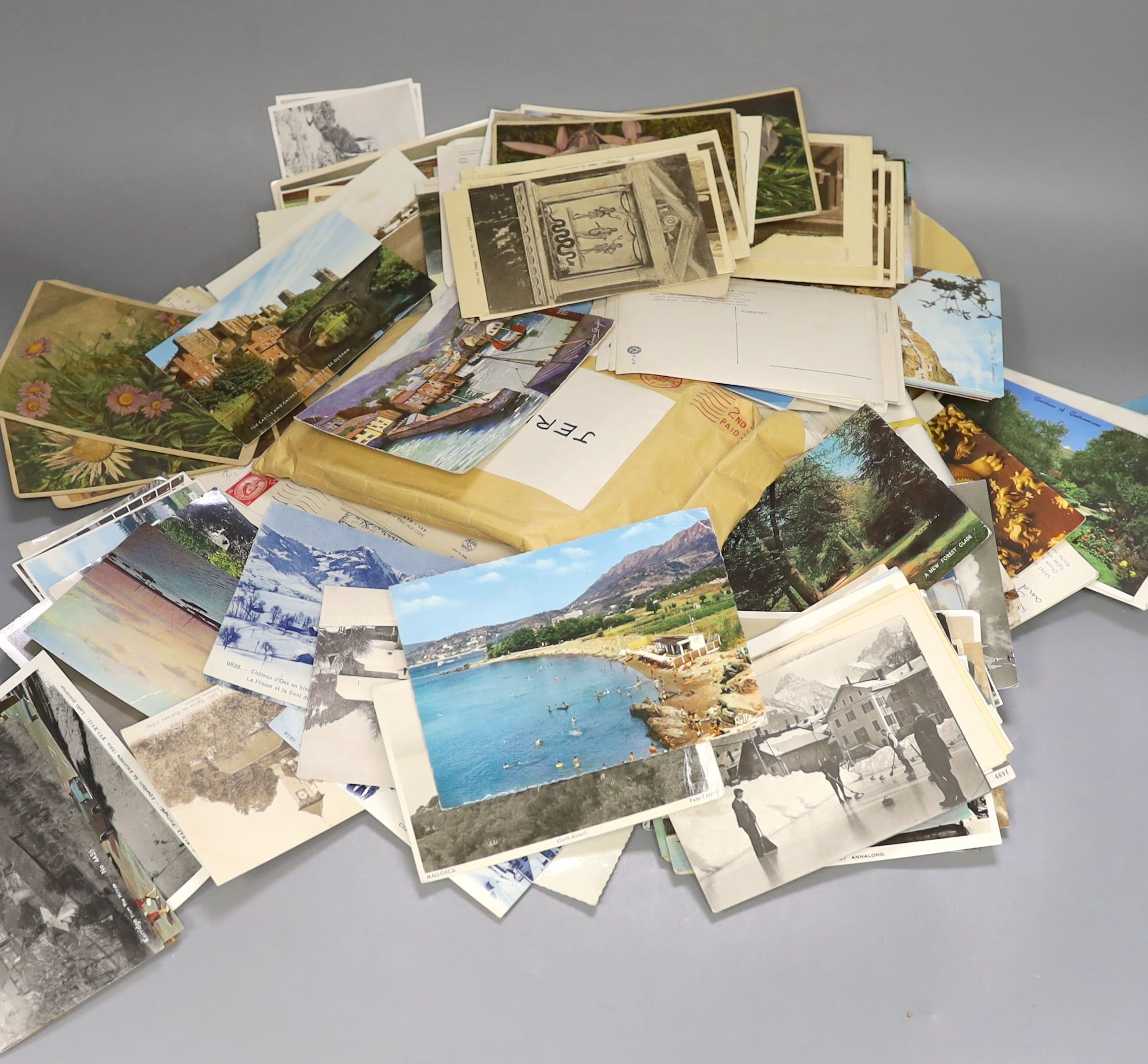 Assorted postcards
